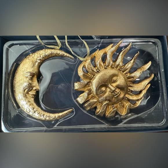 Christian Lacroix Other - LAST ONE CHRISTIAN LACROIX Set Of 2 Sun And Moon Ornaments